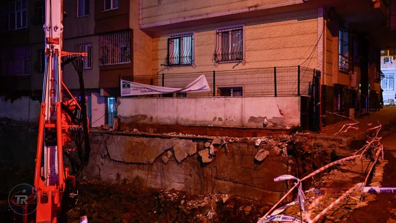 Bahçelievler'de çökme riski oluşan 2 apartman boşaltıldı