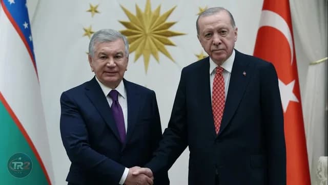 Cumhurbaşkanı Erdoğan, Mirziyoyev ile bir araya geldi