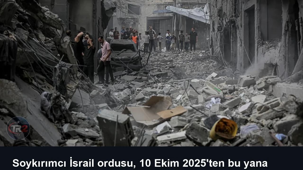 Soykırımcı İsrail ordusu, 10 Ekim 2025'ten bu yana Gazze'de ateşkesi 5 bin 223 kez ihlal etti