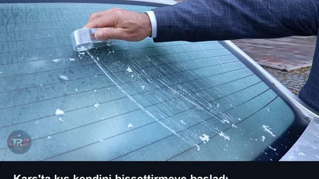 Kars'ta kış kendini hissettirmeye başladı