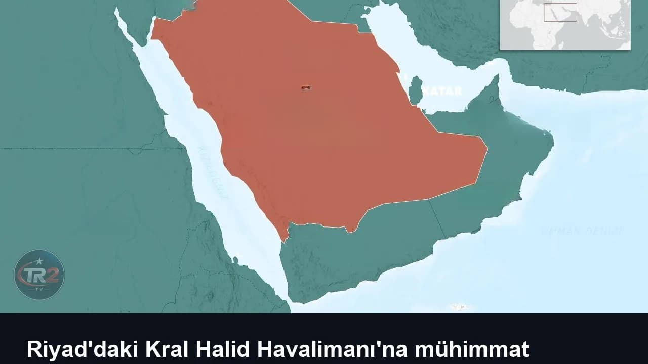 Riyad'daki Kral Halid Havalimanı'na mühimmat isabet etmesi sonucu yangın çıktı