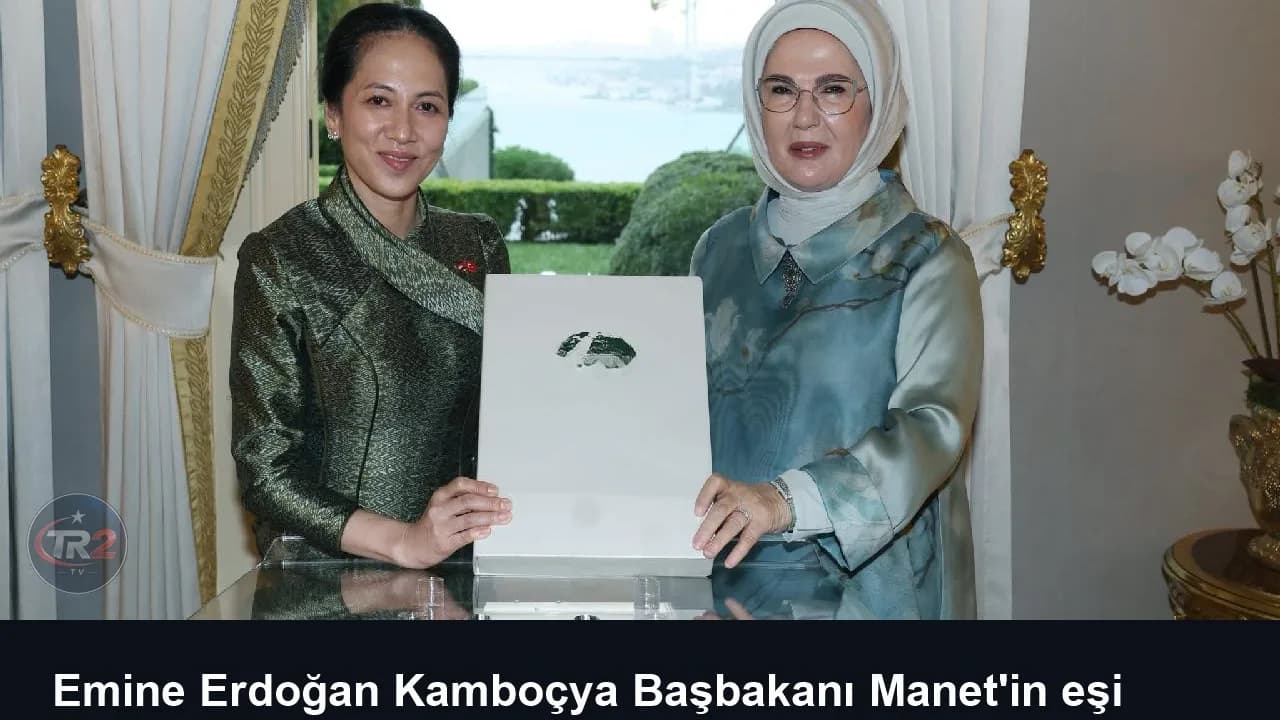 Emine Erdoğan Kamboçya Başbakanı Manet'in eşi Chanmony ile görüştü