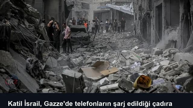 Katil İsrail, Gazze'de telefonların şarj edildiği çadıra saldırdı: 3 ölü