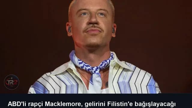 ABD'li rapçi Macklemore, gelirini Filistin'e bağışlayacağı "Özgür Filistin Turnesi"ne başladı