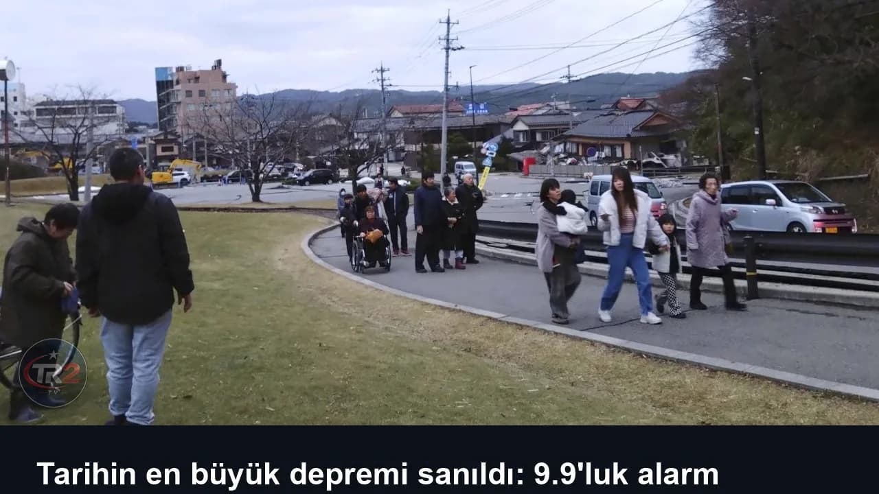 Tarihin en büyük depremi sanıldı: 9.9'luk alarm Japonya'yı ayağa kaldırdı