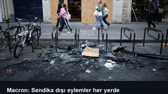 Macron: Sendika dışı eylemler her yerde yasaklanacak