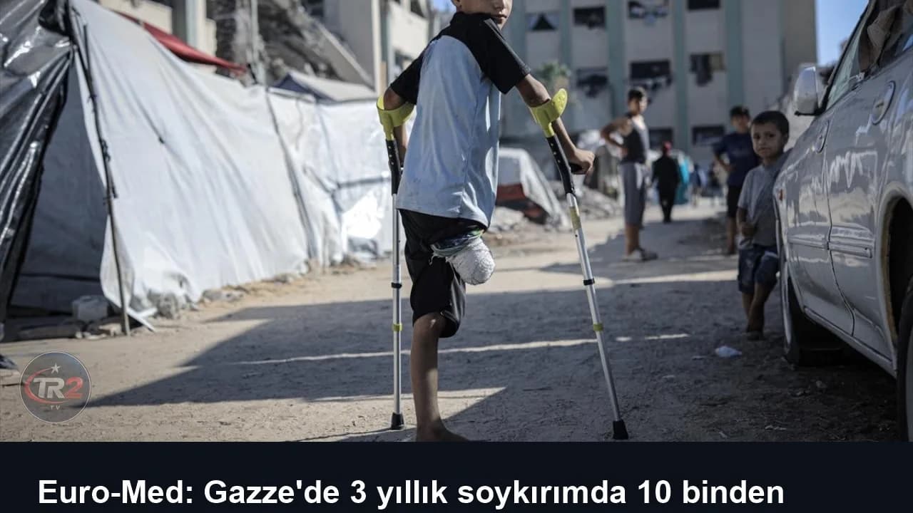 Euro-Med: Gazze'de 3 yıllık soykırımda 10 binden fazla çocuk uzuv kaybı yaşadı