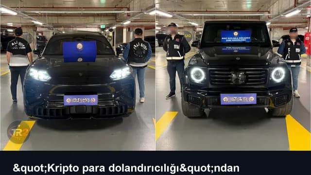 "Kripto para dolandırıcılığı"ndan yakalanan şüphelinin eşine ait 9 araca el konuldu