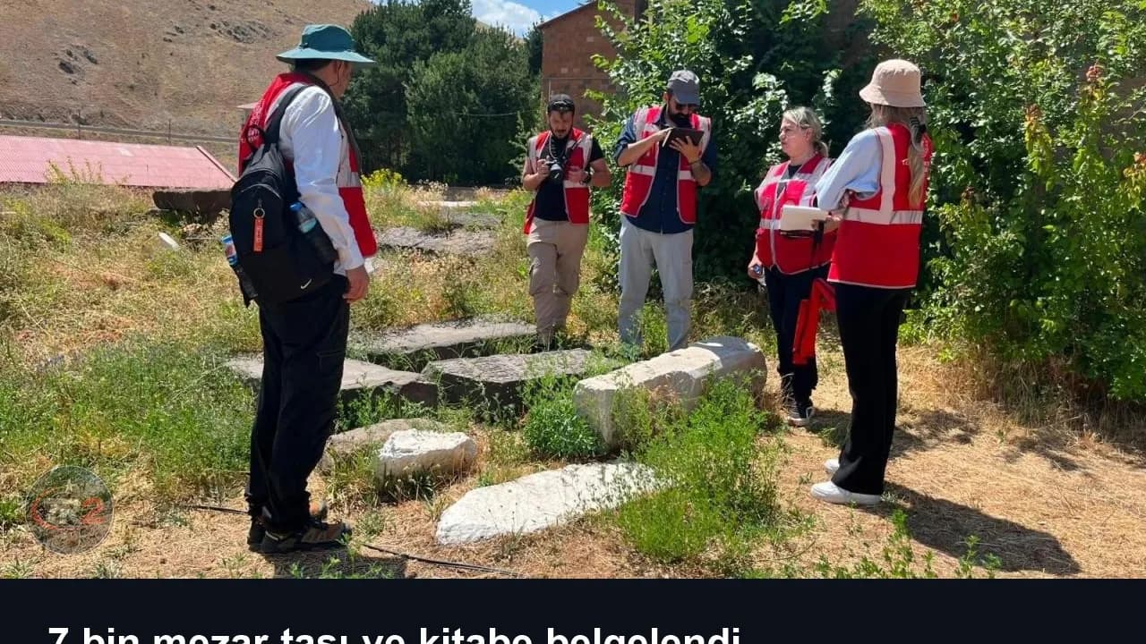 7 bin mezar taşı ve kitabe belgelendi