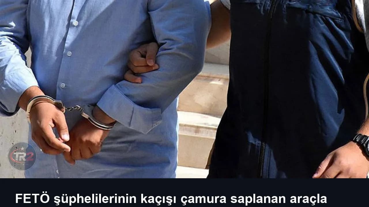 FETÖ şüphelilerinin kaçışı çamura saplanan araçla son buldu