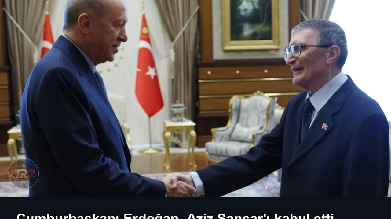 Cumhurbaşkanı Erdoğan, Aziz Sancar'ı kabul etti
