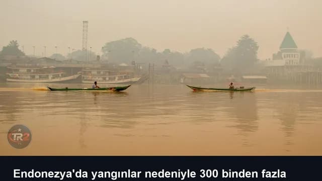 Endonezya'da yangınlar nedeniyle 300 binden fazla akut solunum yolu enfeksiyonu vakası tespit edildi