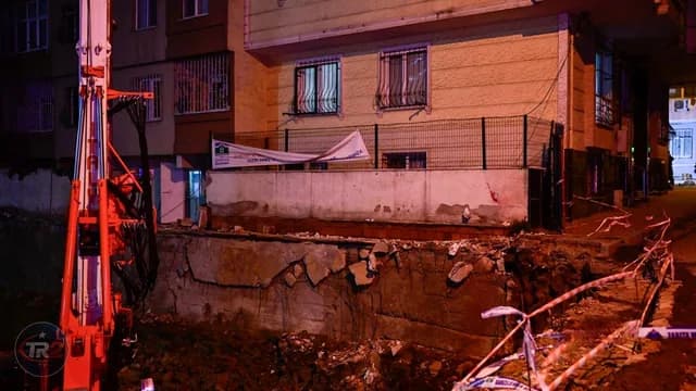 Bahçelievler'de çökme riski oluşan 2 apartman boşaltıldı