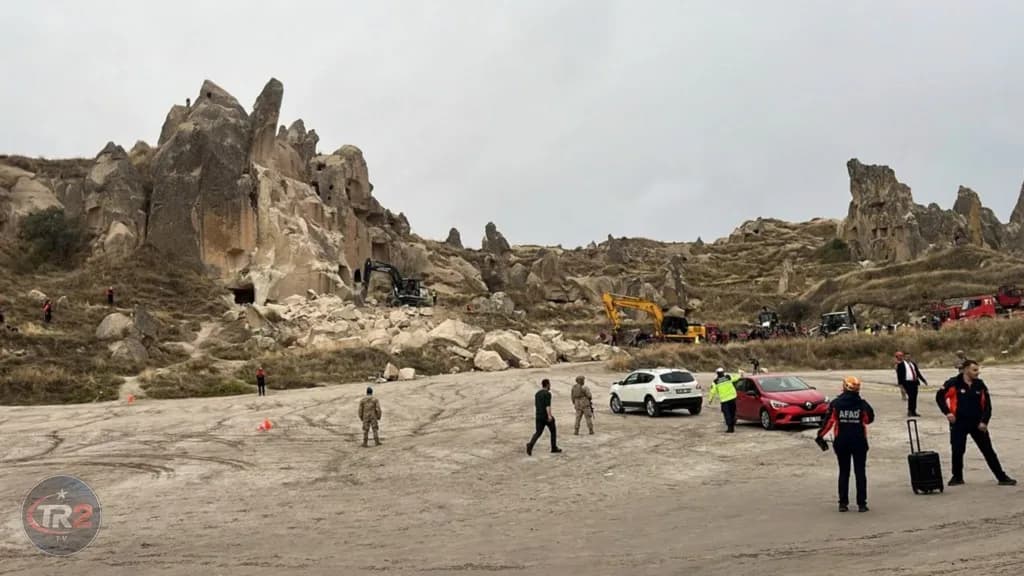 Kapadokya'da çökme sonucu iki kişi hayatını kaybetti