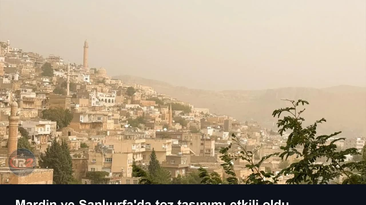 Mardin ve Şanlıurfa'da toz taşınımı etkili oldu