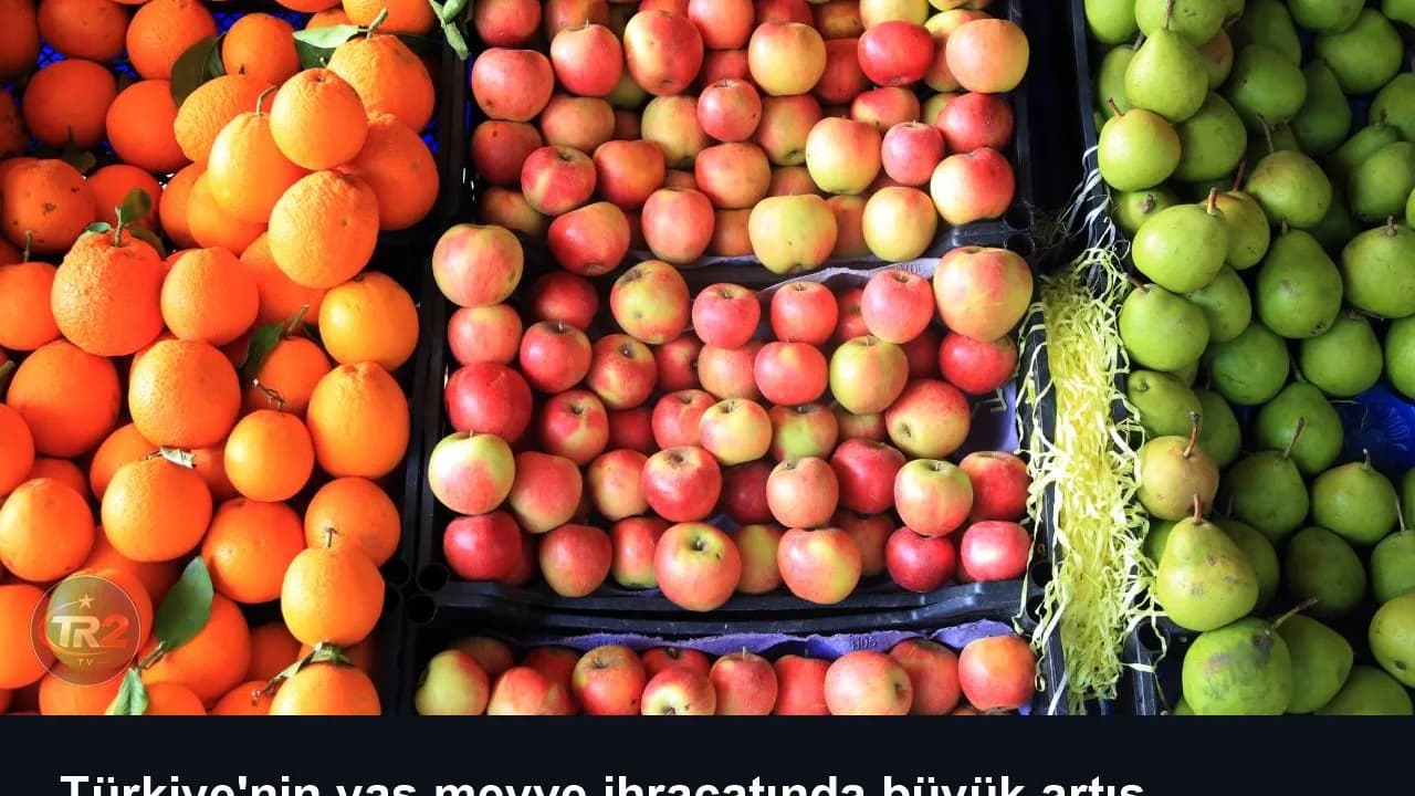 Türkiye'nin yaş meyve ihracatında büyük artış