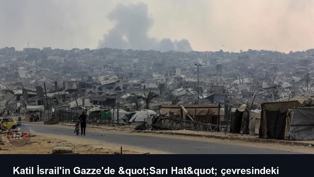 Katil İsrail'in Gazze'de "Sarı Hat" çevresindeki binaları patlatması Filistinlileri bir kez daha yerinden ediyor