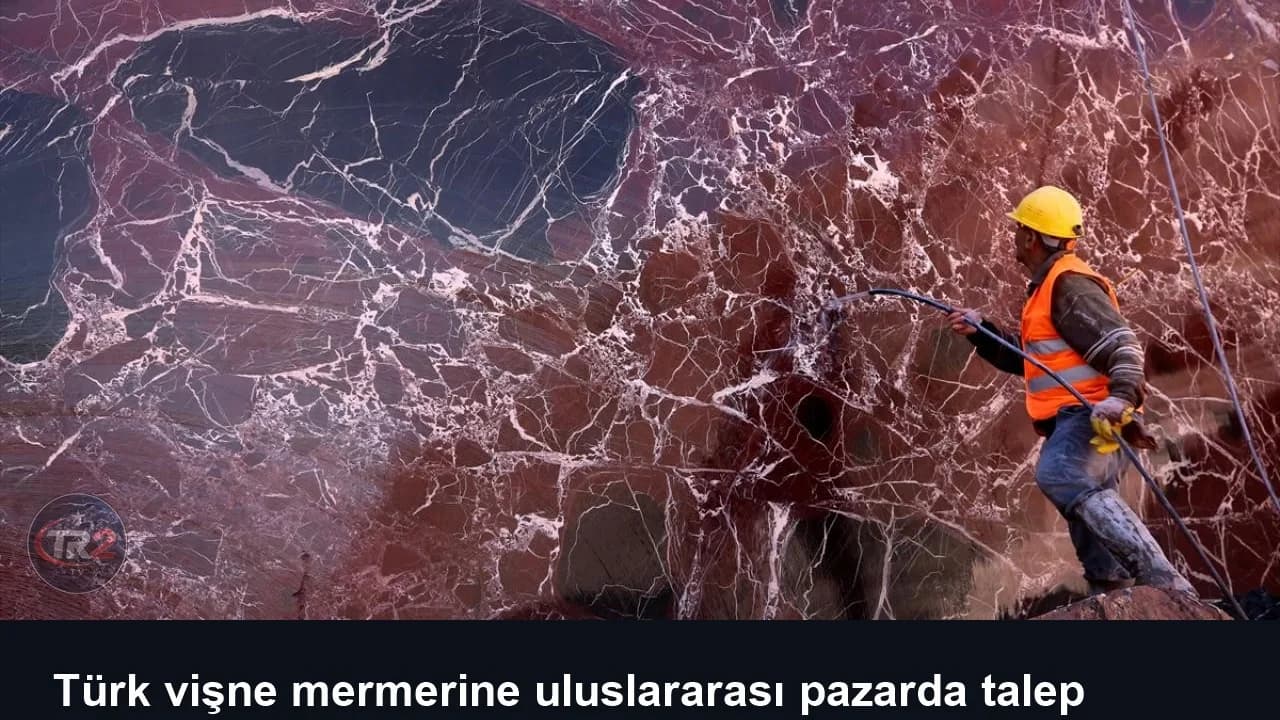 Türk vişne mermerine uluslararası pazarda talep artıyor