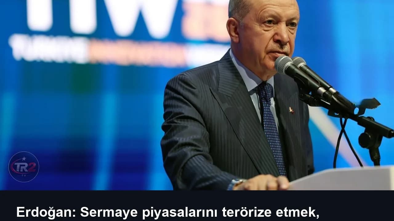 Erdoğan: Sermaye piyasalarını terörize etmek, ekonominin altını oymaktır
