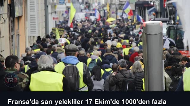 Fransa'da sarı yelekliler 17 Ekim'de 1000'den fazla noktada eylem yapacak