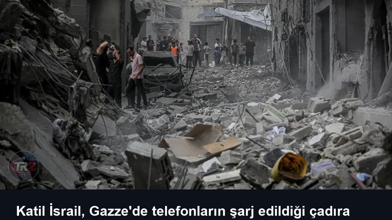 Katil İsrail, Gazze'de telefonların şarj edildiği çadıra saldırdı: 3 ölü