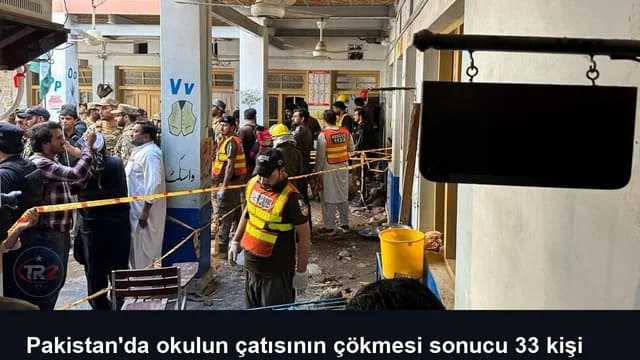 Pakistan'da okulun çatısının çökmesi sonucu 33 kişi öldü