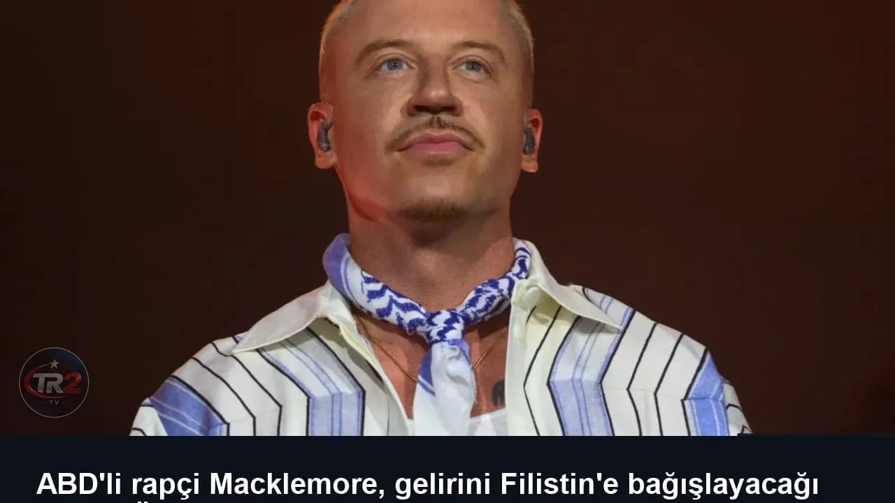 ABD'li rapçi Macklemore, gelirini Filistin'e bağışlayacağı "Özgür Filistin Turnesi"ne başladı