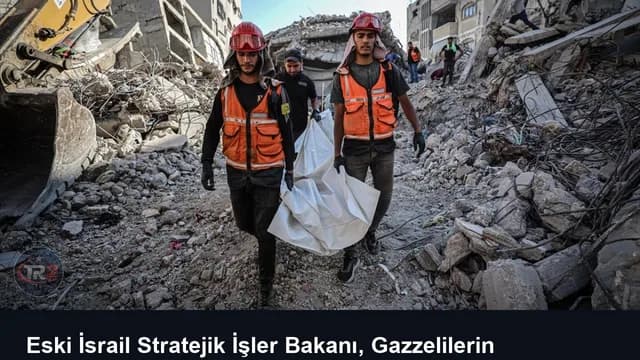 Eski İsrail Stratejik İşler Bakanı, Gazzelilerin nüfusunun arttığını öne sürerek soykırımı inkar etti
