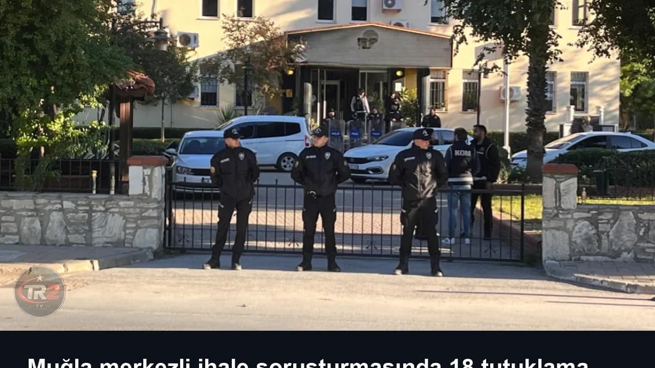 Muğla merkezli ihale soruşturmasında 18 tutuklama