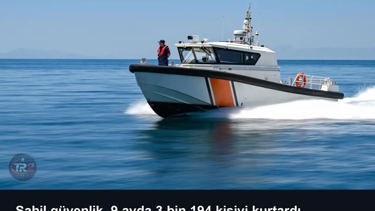 Sahil güvenlik, 9 ayda 3 bin 194 kişiyi kurtardı