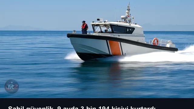 Sahil güvenlik, 9 ayda 3 bin 194 kişiyi kurtardı