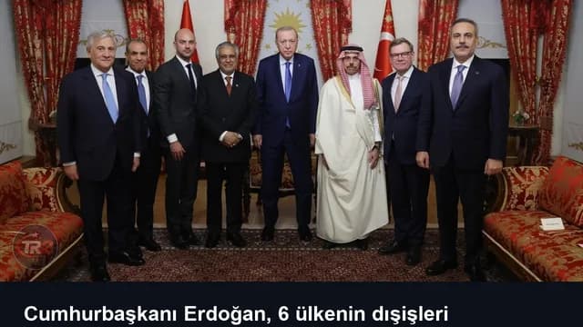Cumhurbaşkanı Erdoğan, 6 ülkenin dışişleri bakanlarını kabul etti