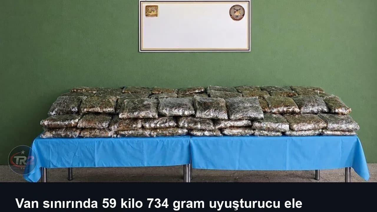Van sınırında 59 kilo 734 gram uyuşturucu ele geçirildi