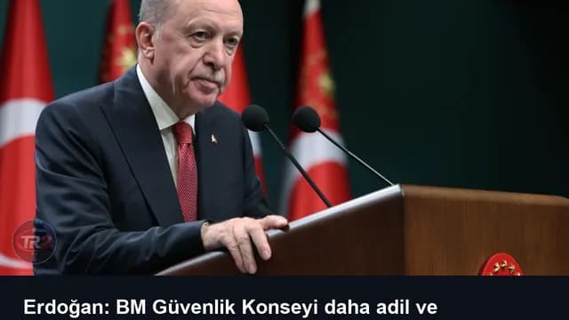 Erdoğan: BM Güvenlik Konseyi daha adil ve kapsayıcı hale getirilmeli