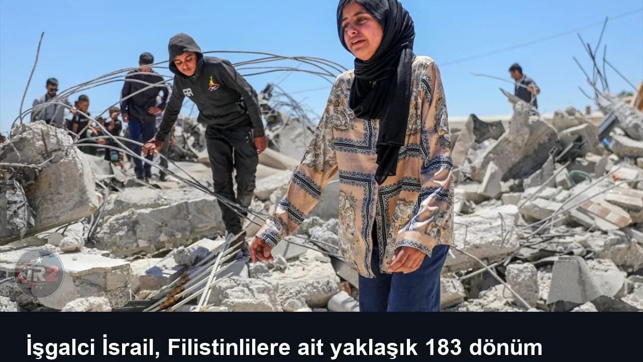 İşgalci İsrail, Filistinlilere ait yaklaşık 183 dönüm araziye el koydu