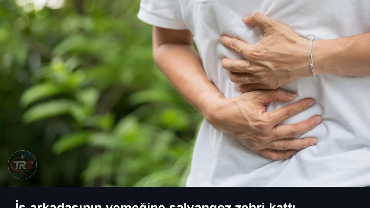 İş arkadaşının yemeğine salyangoz zehri kattı