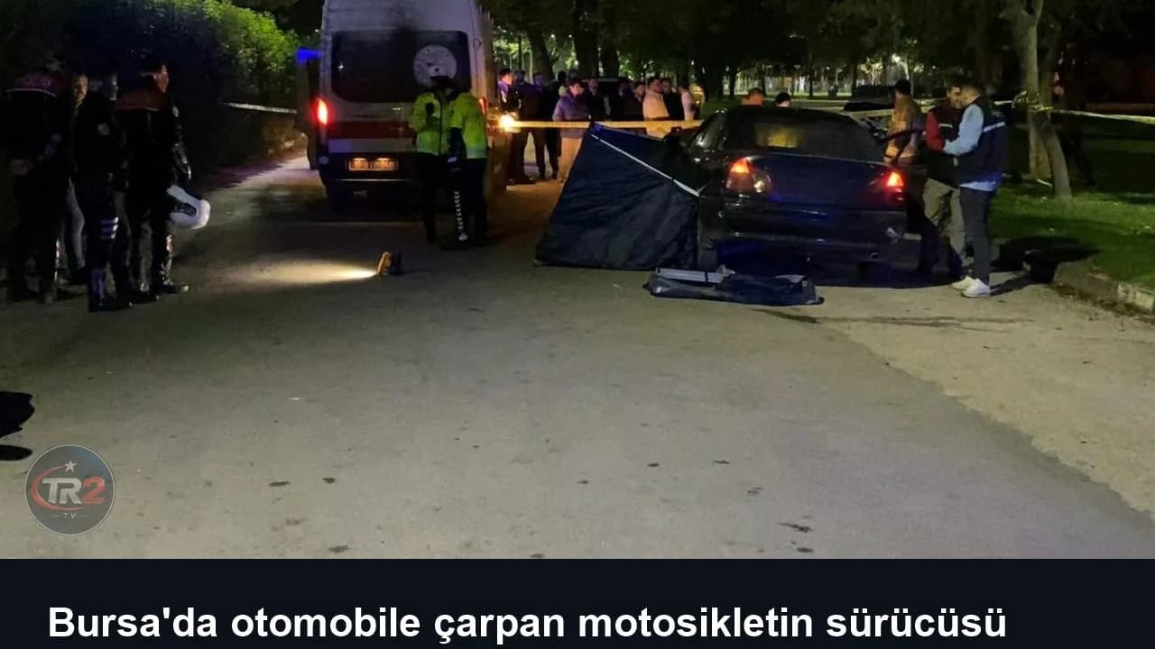 Bursa'da otomobile çarpan motosikletin sürücüsü öldü