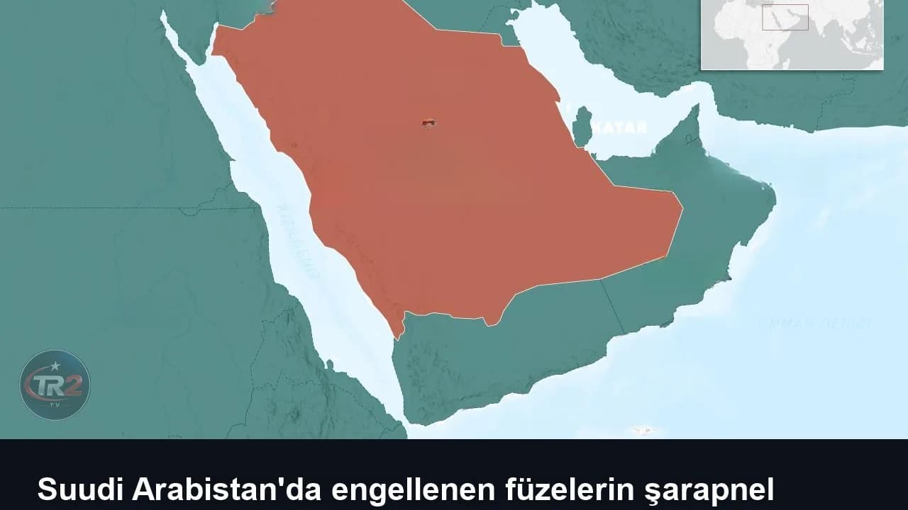 Suudi Arabistan'da engellenen füzelerin şarapnel parçaları 2 kişiyi yaraladı