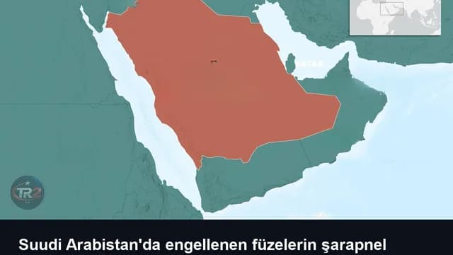 Suudi Arabistan'da engellenen füzelerin şarapnel parçaları 2 kişiyi yaraladı