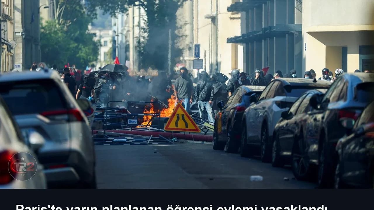 Paris'te yarın planlanan öğrenci eylemi yasaklandı